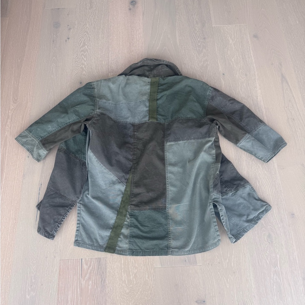Anthropologie Hei Hei Patchwork Kimono Jacket Green M\L - Picture 3 of 10